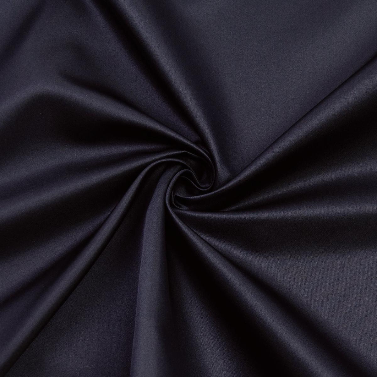 Lea Navy Blue Polyester Satin Fabric