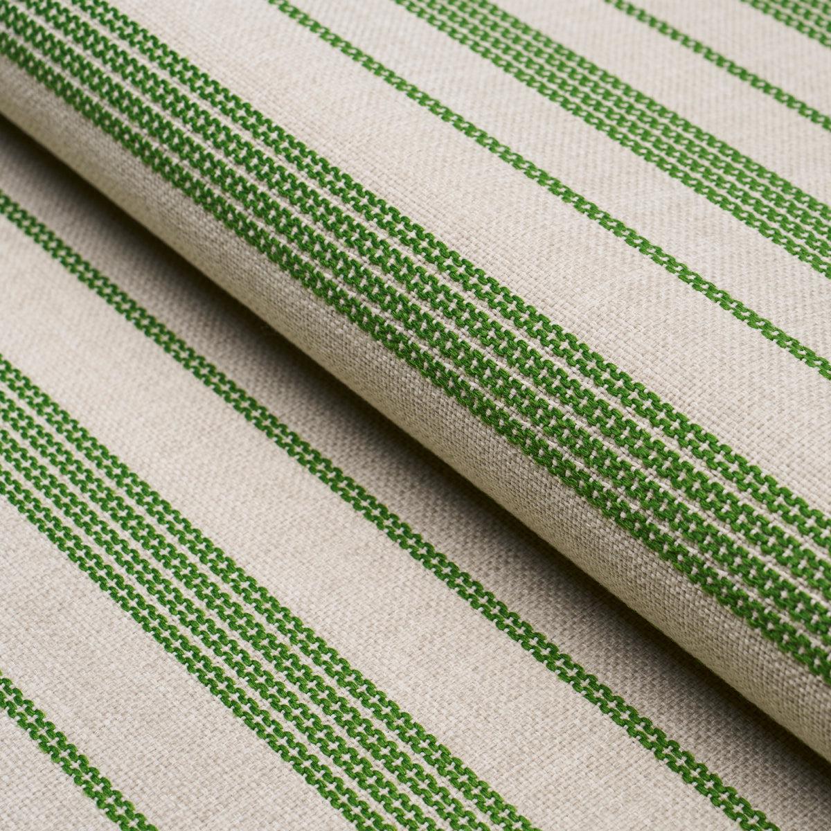 SCHUMACHER LIVE IT UP! SERRA MESA INDOOR/OUTDOOR STRIPE WOVEN WOVEN VERDE - 84272