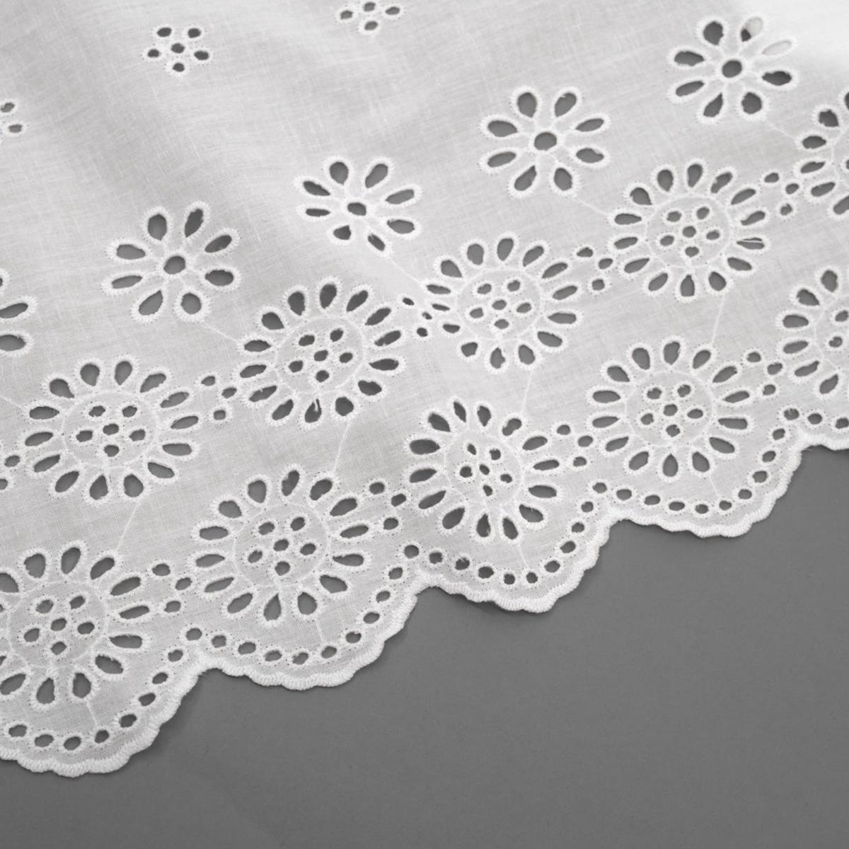Scalloped Cotton Trim - White