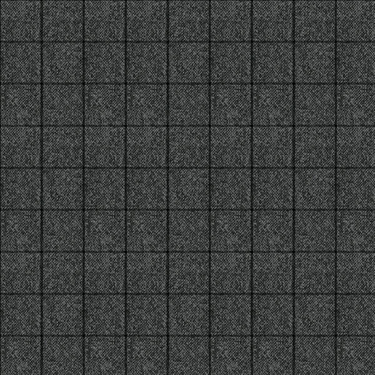Winter Forest - Tweed Window Pane - Charcoal - Yardage