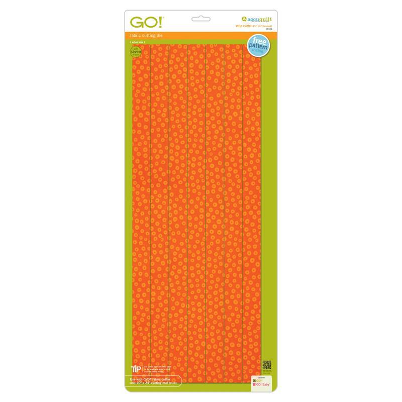 AccuQuilt GO! Die Strip Cutter-1 1/4" (3/4" Finished) 7 Strips 55109