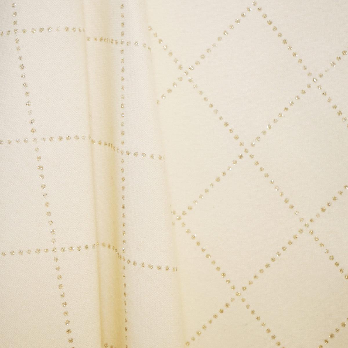 JF Fabrics JF Studio MIA 92 Fabric Traditional,Transitional,Contemporary,Diamond,Metallic Creme,Beige Wool - 6002492 SJ101