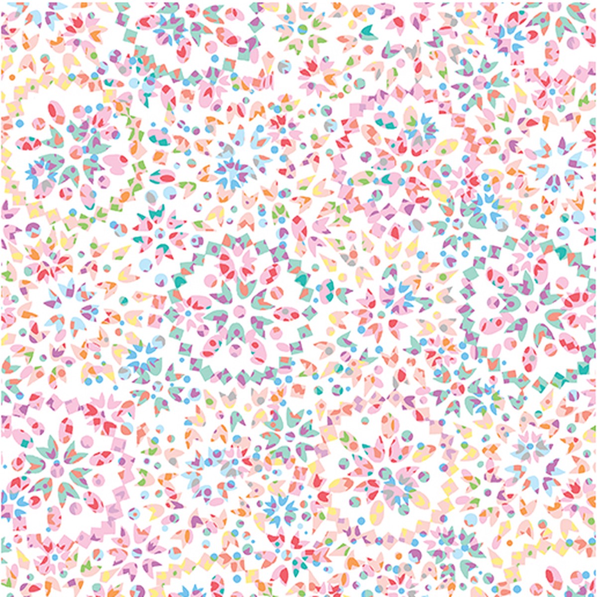 Kaleidoscope Geo White