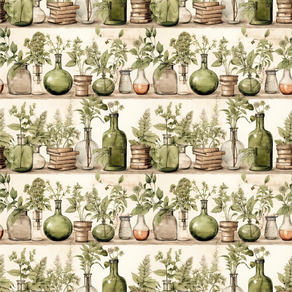 Wild Earth Apothecary Pattern 15 Fabric