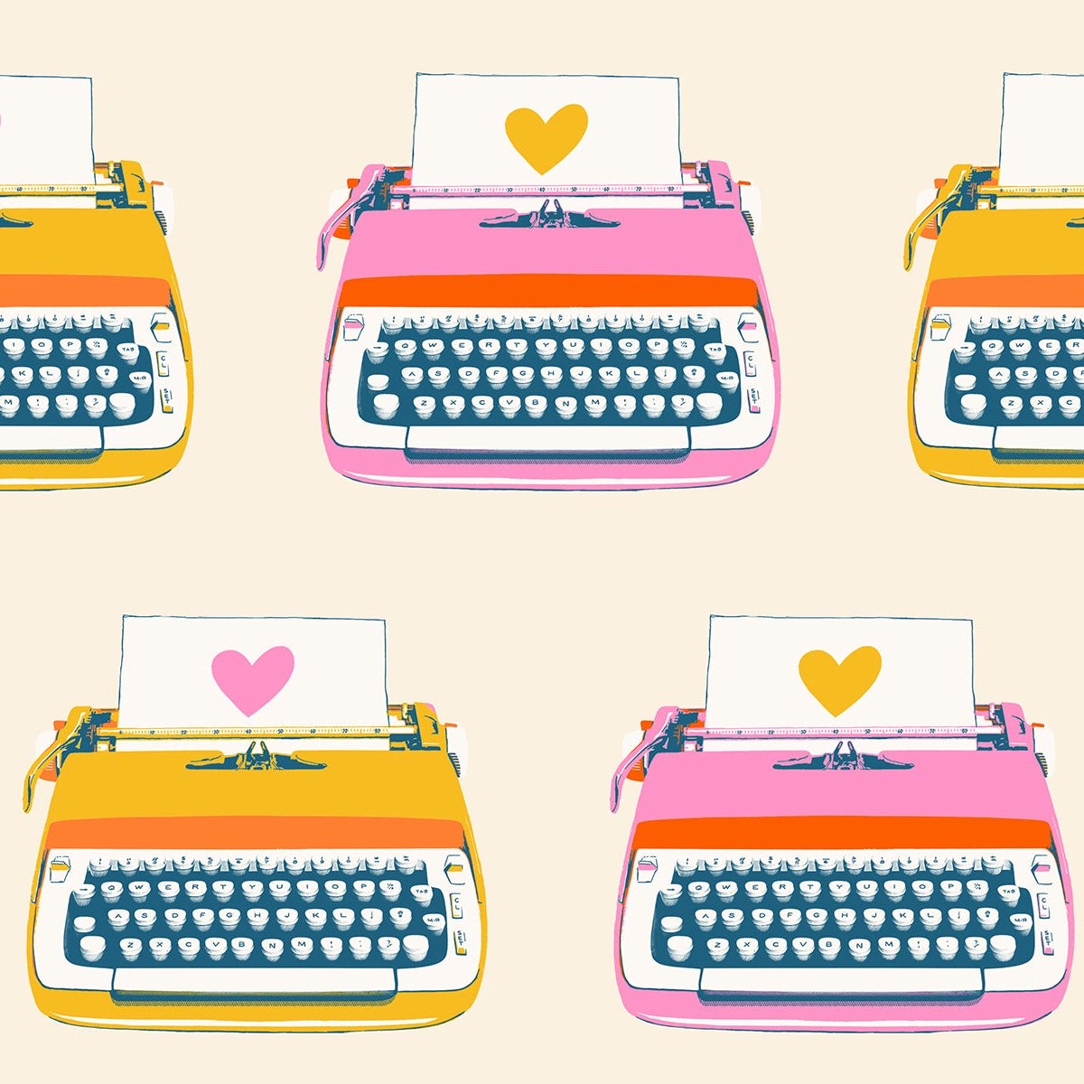 Best Day Ever by Melody Miller of Ruby Star Society - Typewriters in Natural