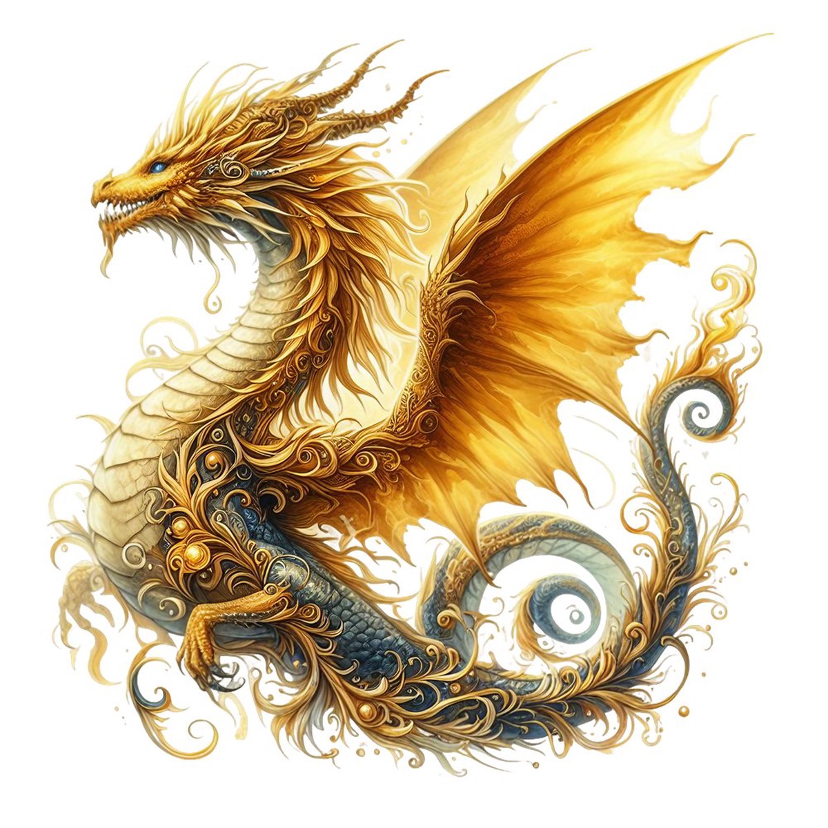 The Dragon Lair Dragon 57 Fabric Panel
