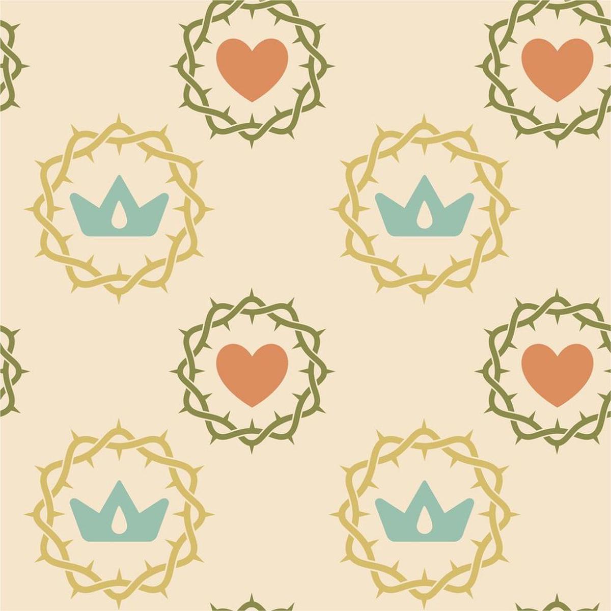 Crown Of Thorns Fabric - Tan