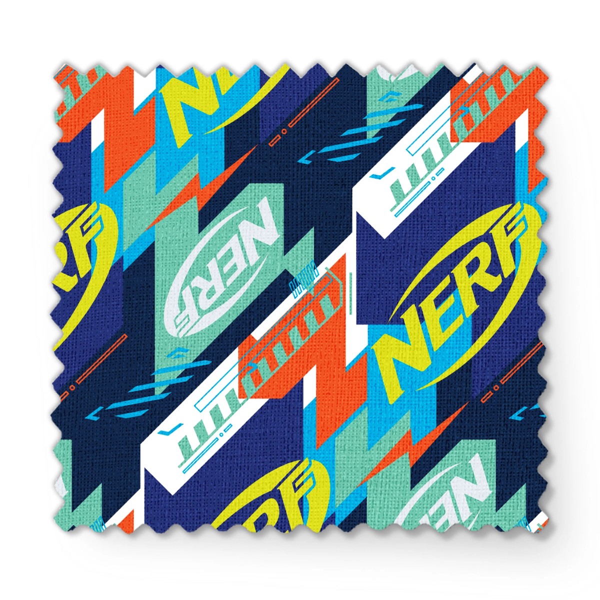 Hasbro Nerf Logo on Navy Fabric