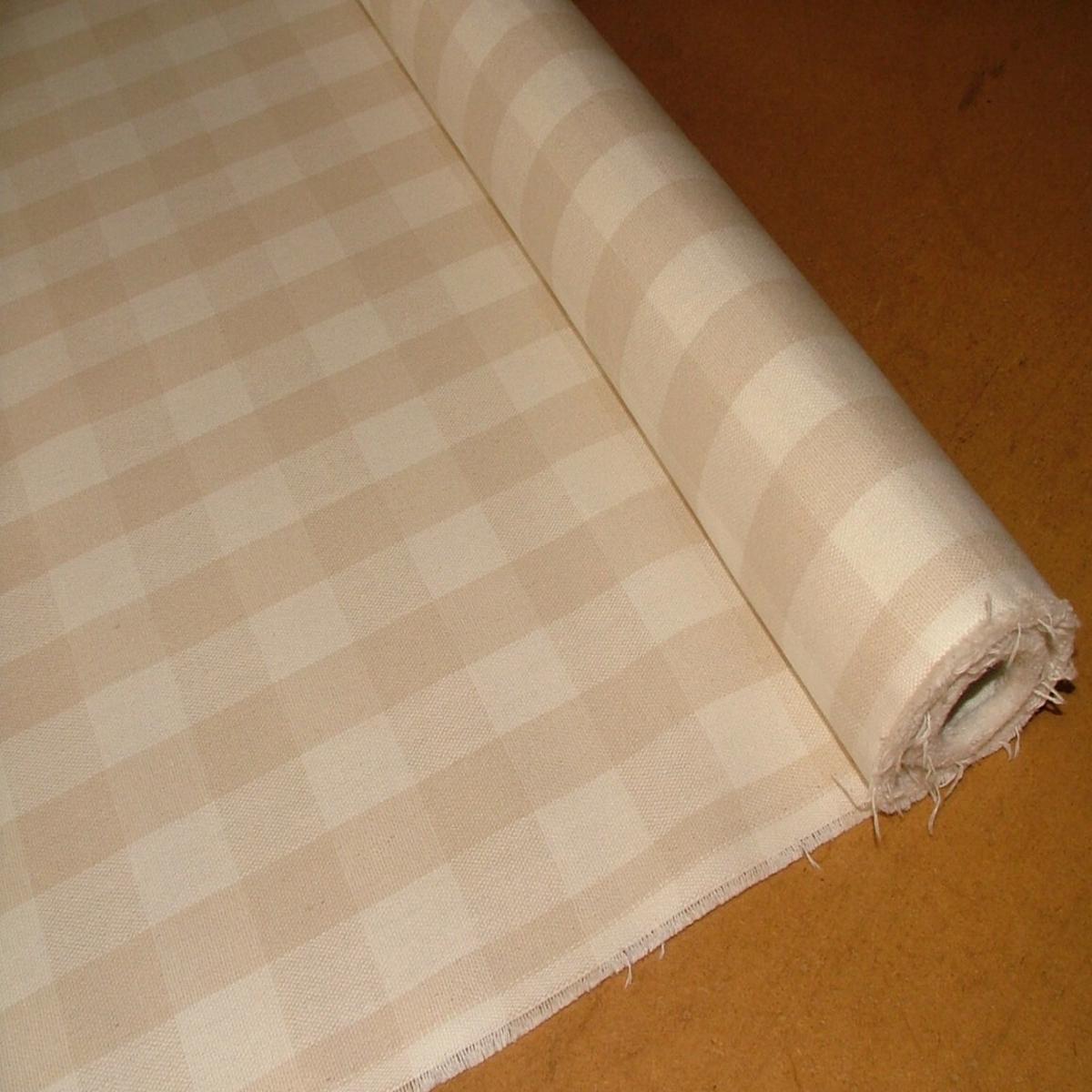 3 Metres Prestigious Grasmere Natural Linen Check Fabric Upholstery Cushion