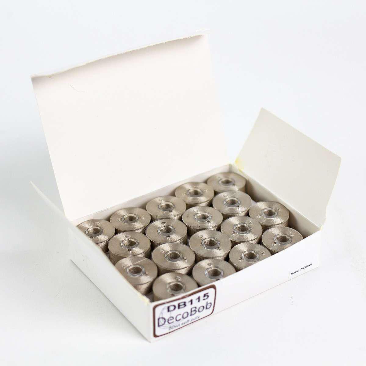 DecoBob Prewound Bobbins Size L 36ct Taupe