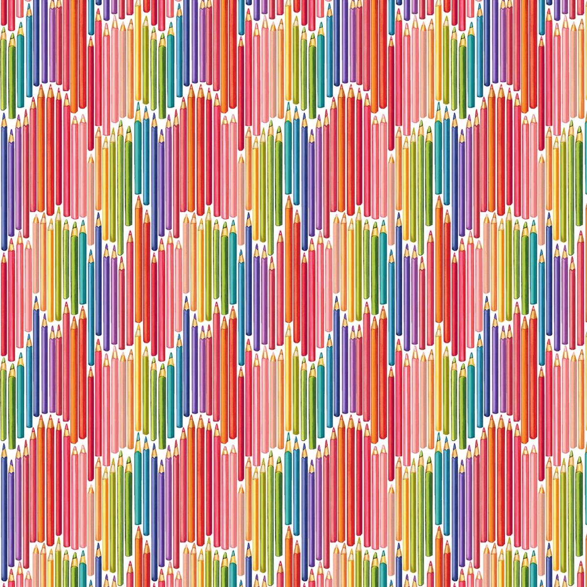 An Artist's Life | Pencil Crayons Multi by Louise Nisbet for Michael Miller | DDC11753-MULT