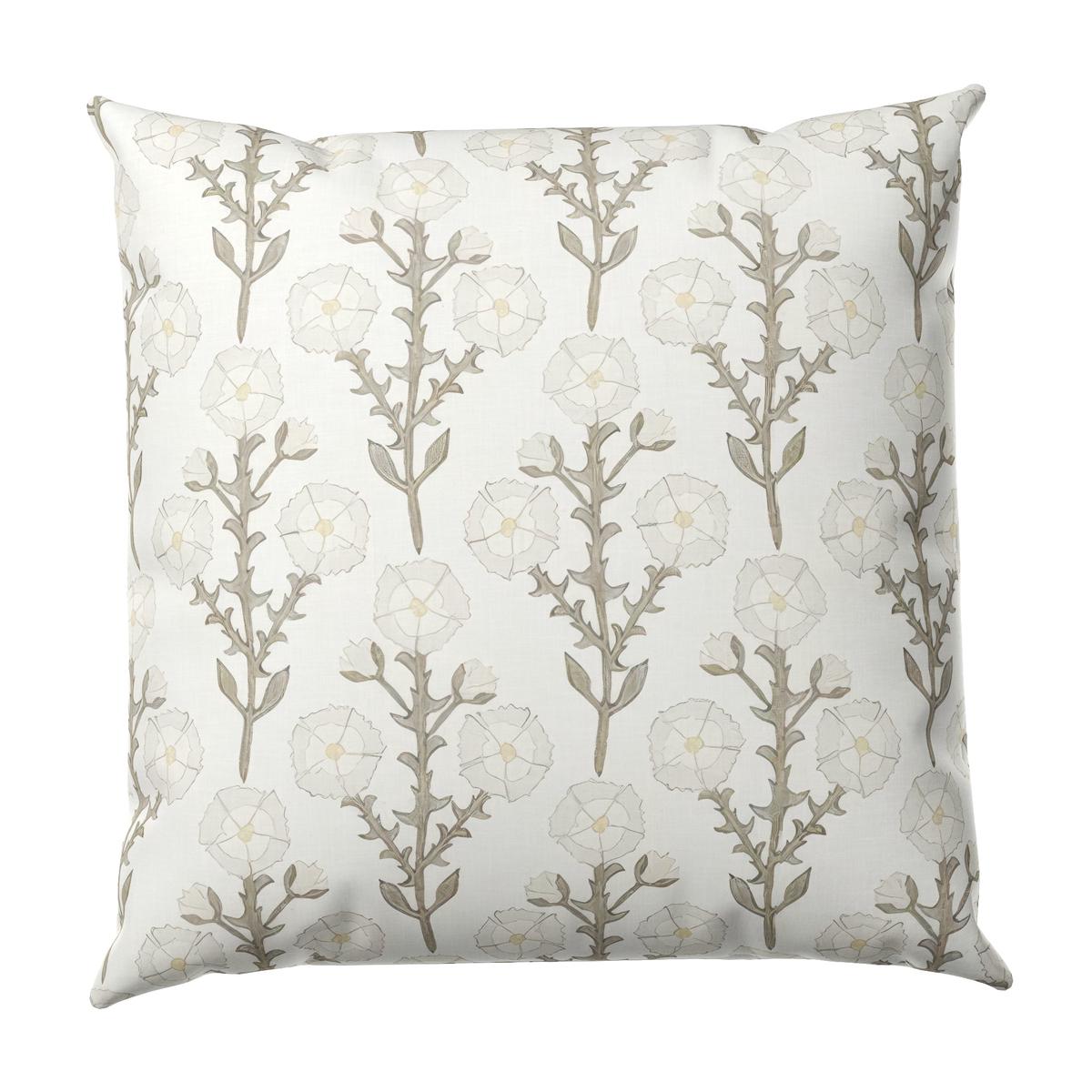 Euro Sham in Cottage Flowers - Vanilla