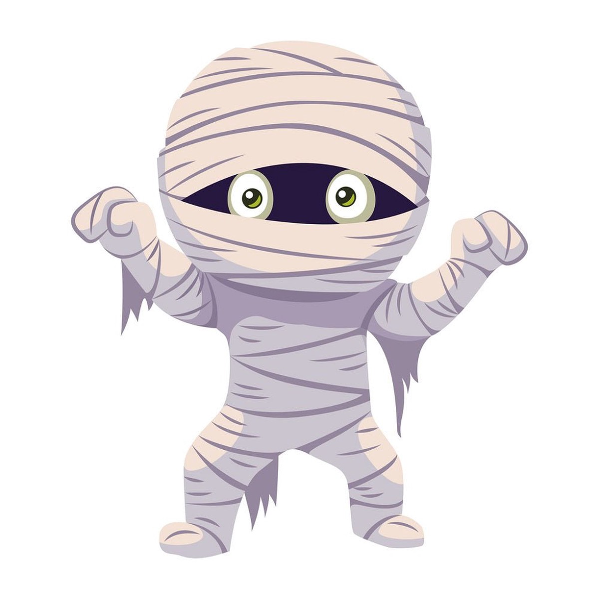 Cartoon Mummy Monster Fabric Panel