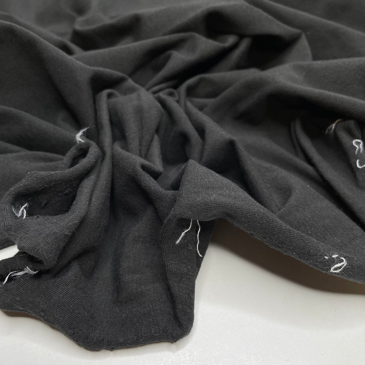 Offbeat Outfits - Jersey Cotton Blend Knit - Black - Bundles