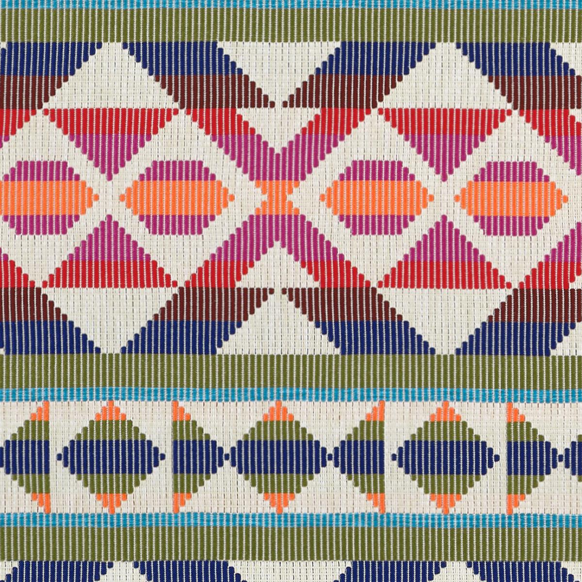 Berber Blanket Fuchsia and Navy Fabric