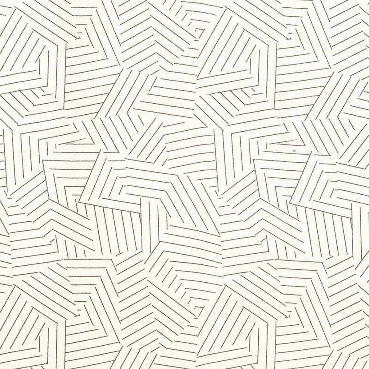 Deconstructed Stripe Greige Fabric