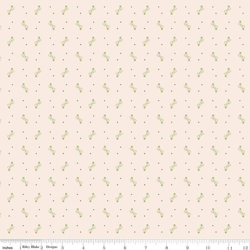 Fabric Riley Blake Latte Ditty Gentler Times by the Quarter Yard C16476-LATTE