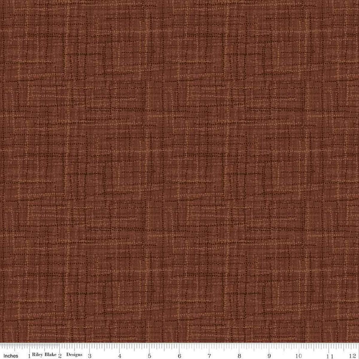 SALE Grasscloth Cottons C780 Brown - Riley Blake Designs - Woven Look Basic - Quilting Cotton Fabric