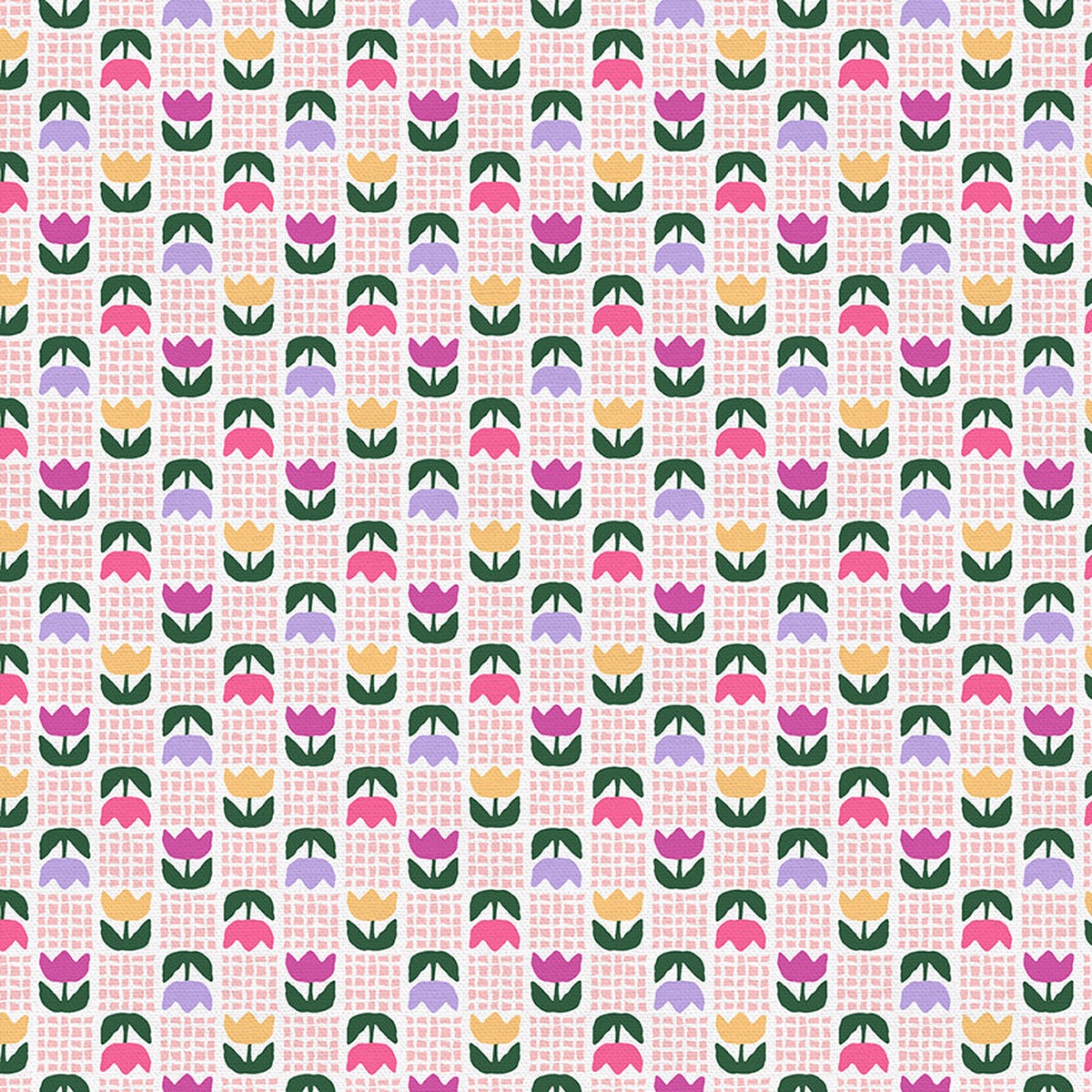 Tulip Grid - Pink/Purple