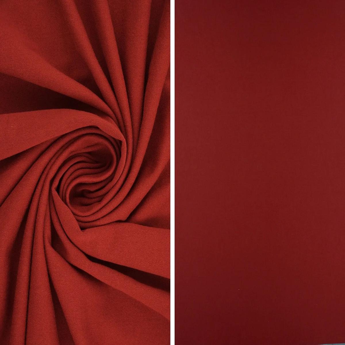 DTY Brushed Solid Stretch Knit Fabric - KNT2100 - TERRACOTTA