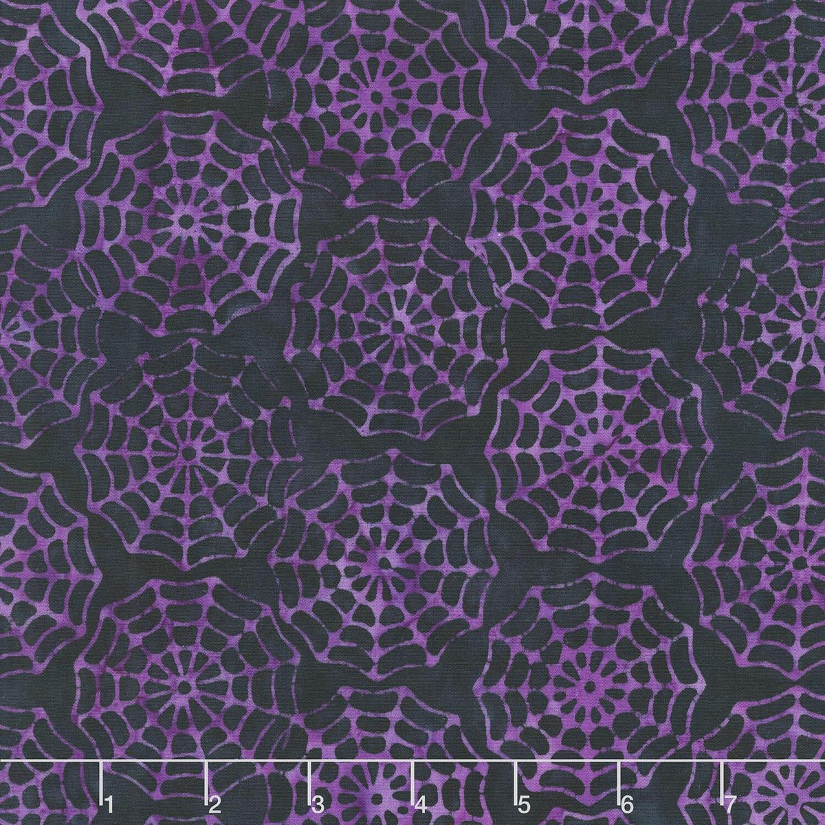 Tonga Batiks - Haunted Spider Webs Treat Yardage