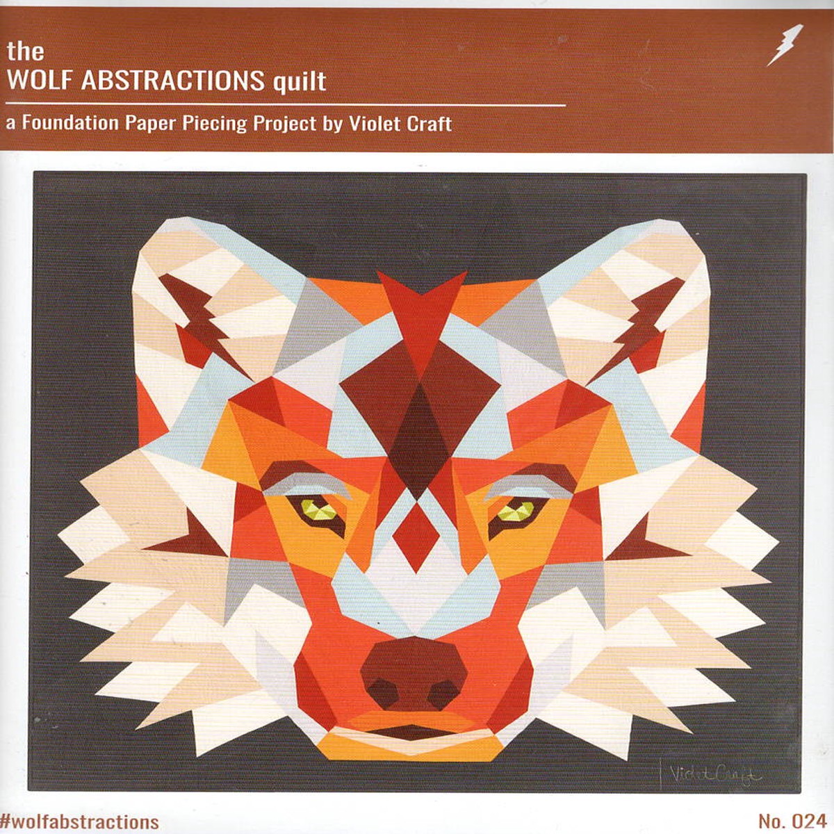 Wolf Abstraction Quilt By Violet Craft