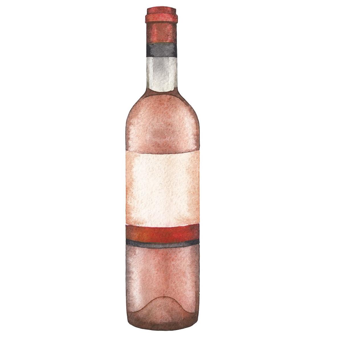 Ros Wine Bottle Fabric Panel - Variation 3