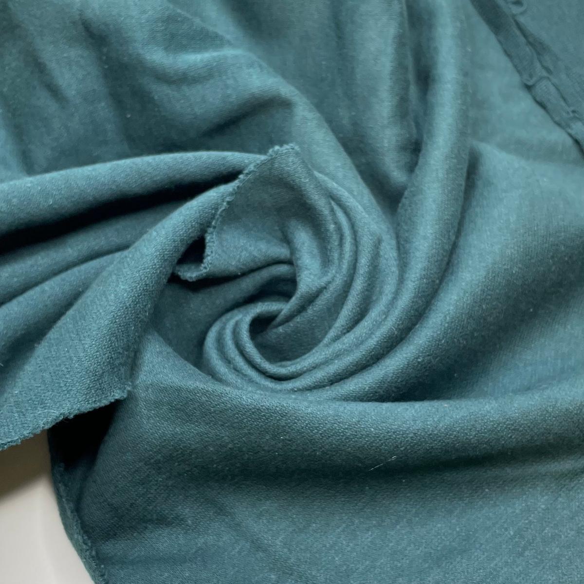 Irish Luck - French Terry Cotton Blend Knit - Teal - 0.85M Bundle