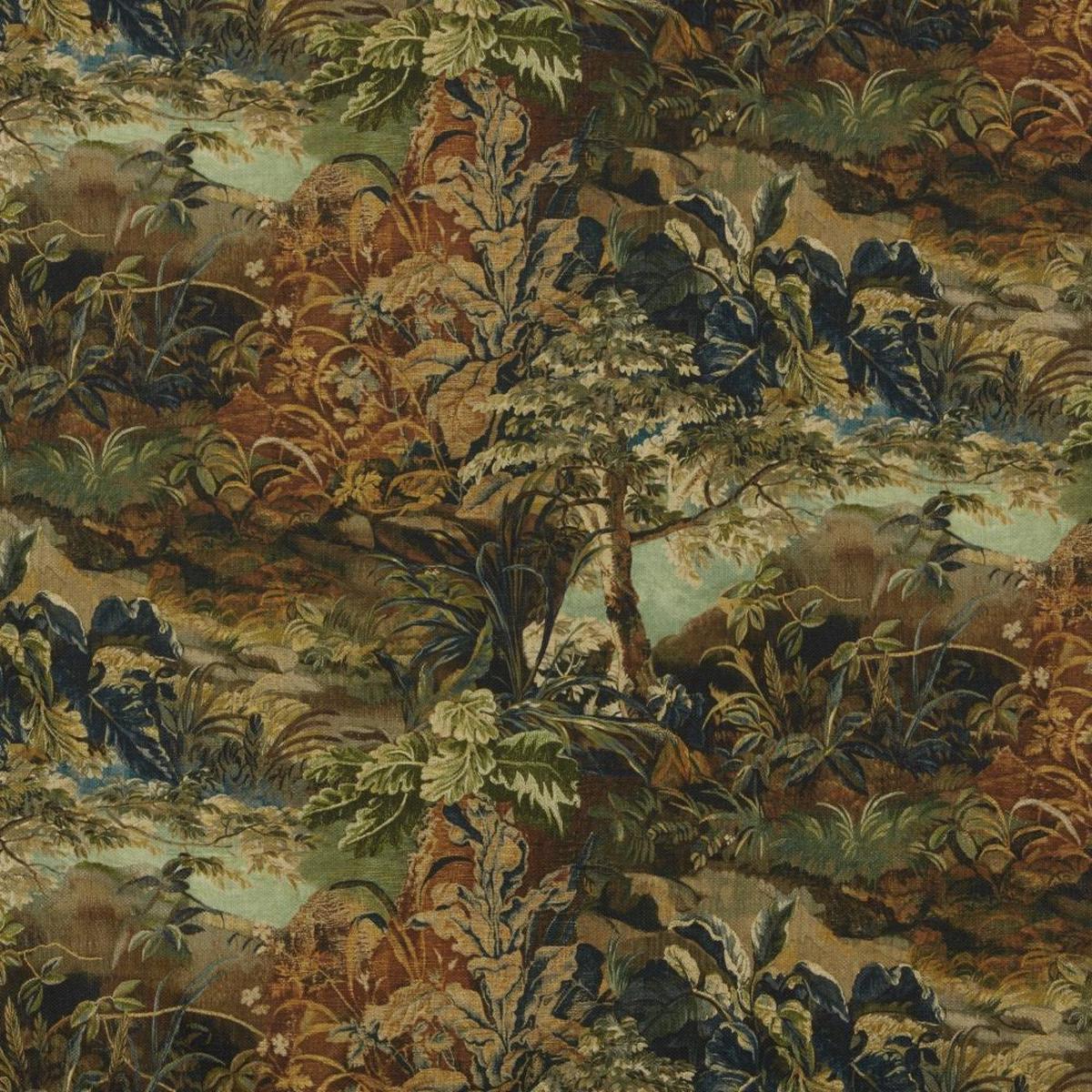 Thick Woven Cotton Fabric iLiv 2.2 Metres Elysian Forest Curtain Upholstery