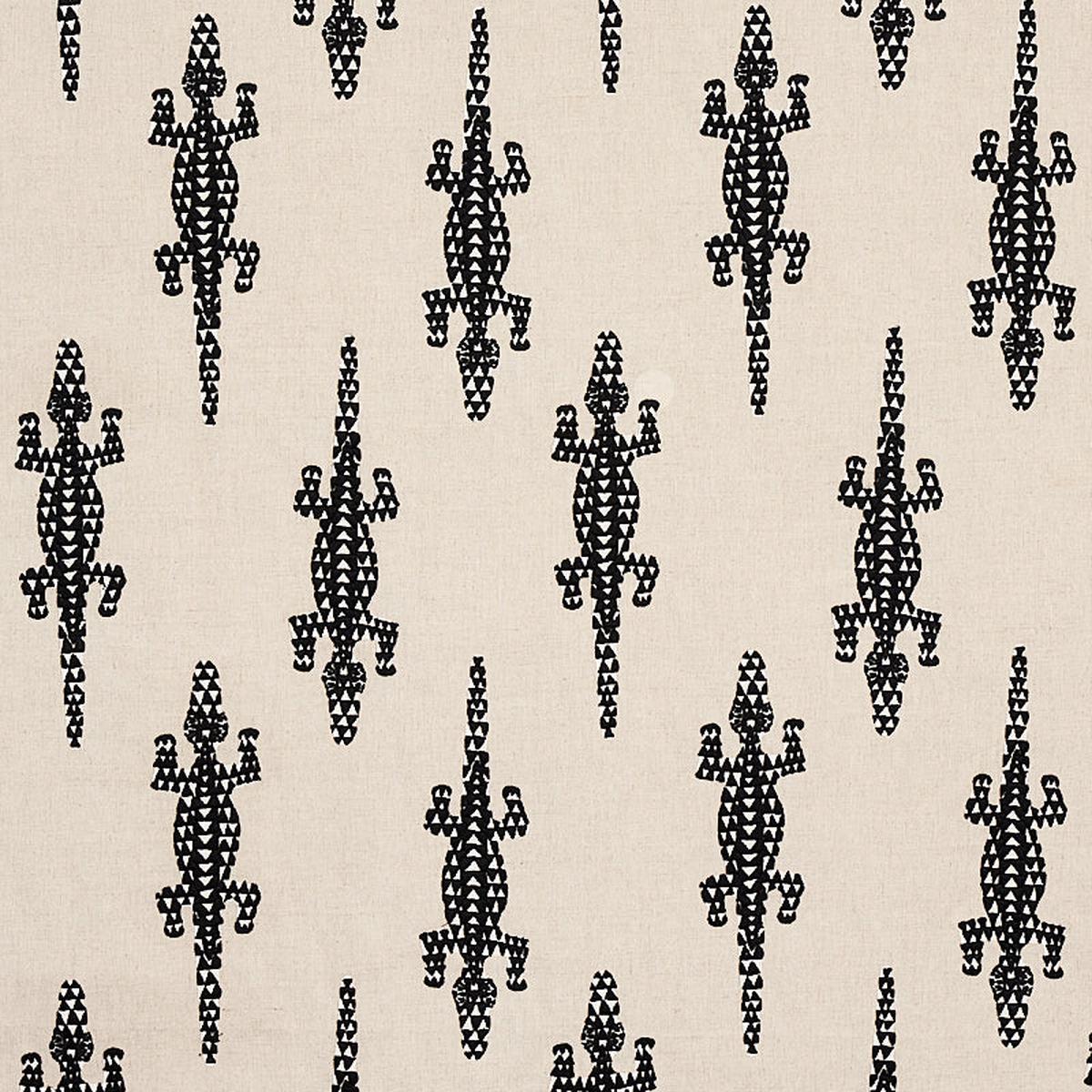 Baracoa Embroidery Black Fabric