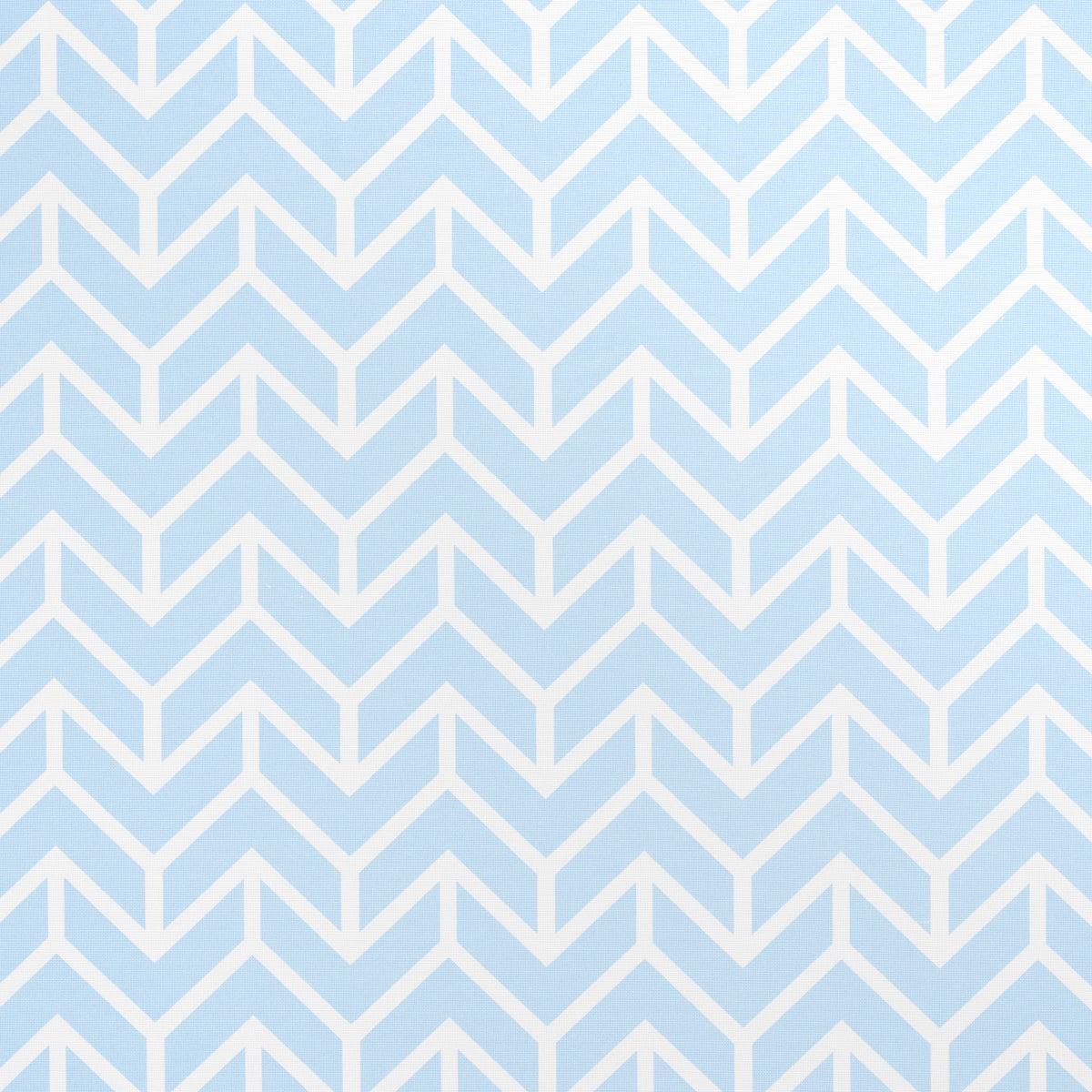 Chevron Indoor Outdoor Sky Fabric