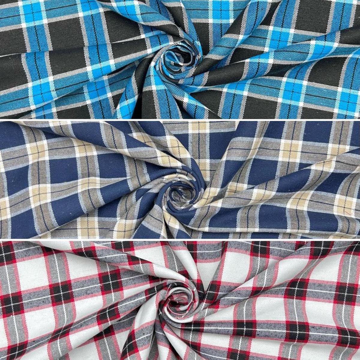 Tartan Brushed Polycotton Fabric