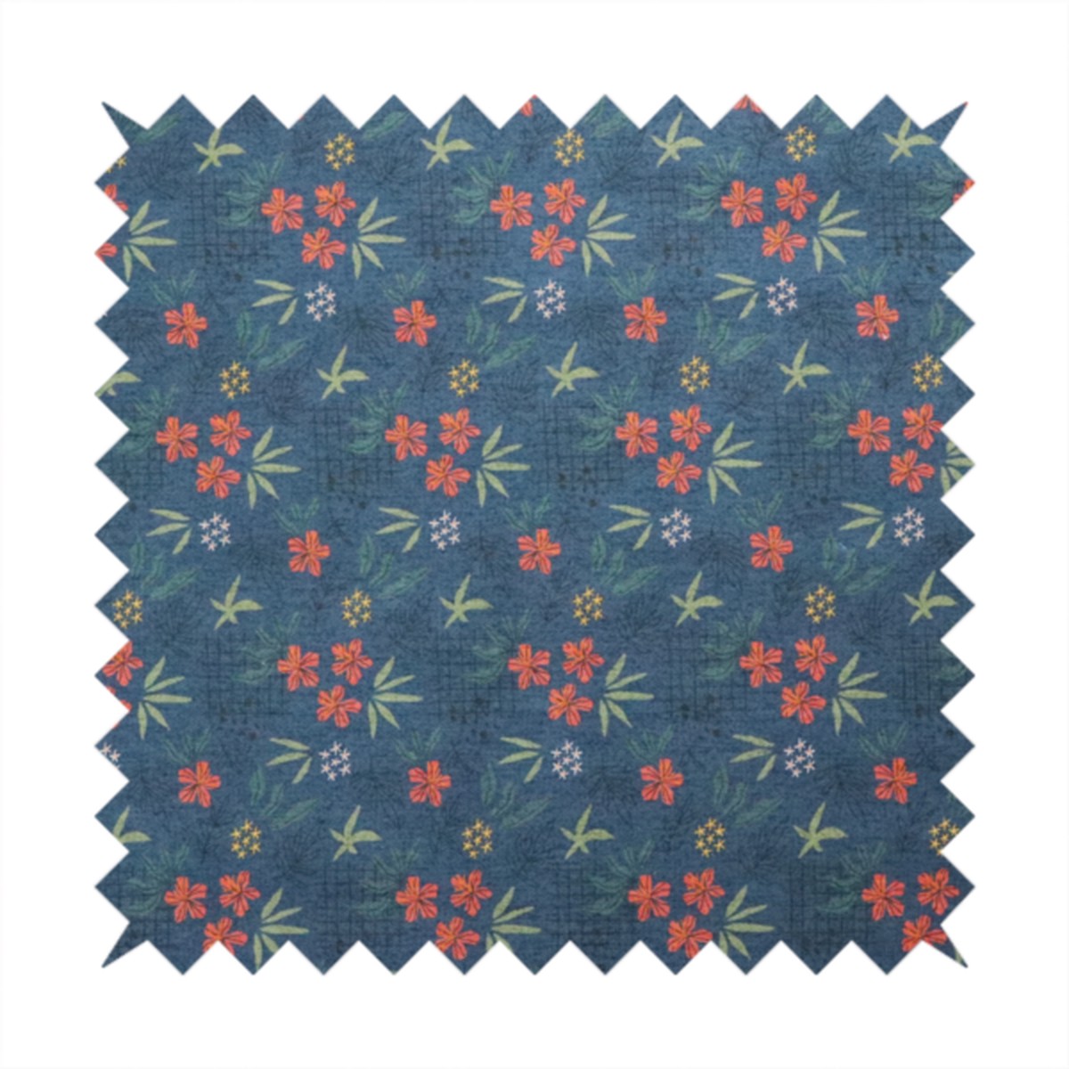 Vintage Indigo Tropicana Upholstery Fabric DP-594