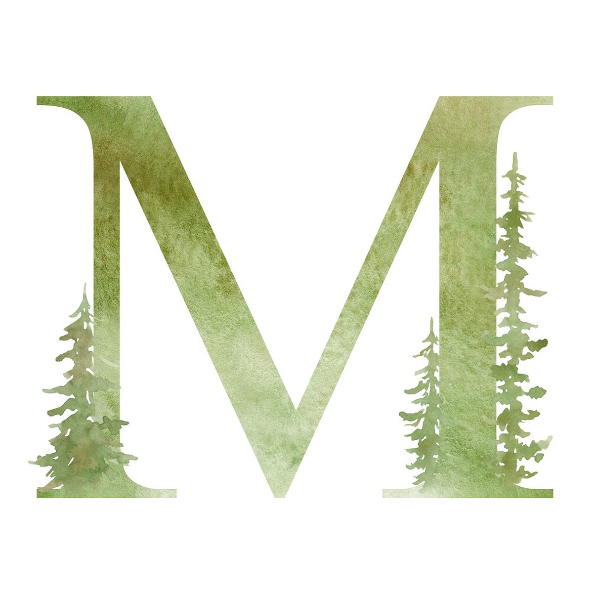 Foggy Forest M Fabric Panel