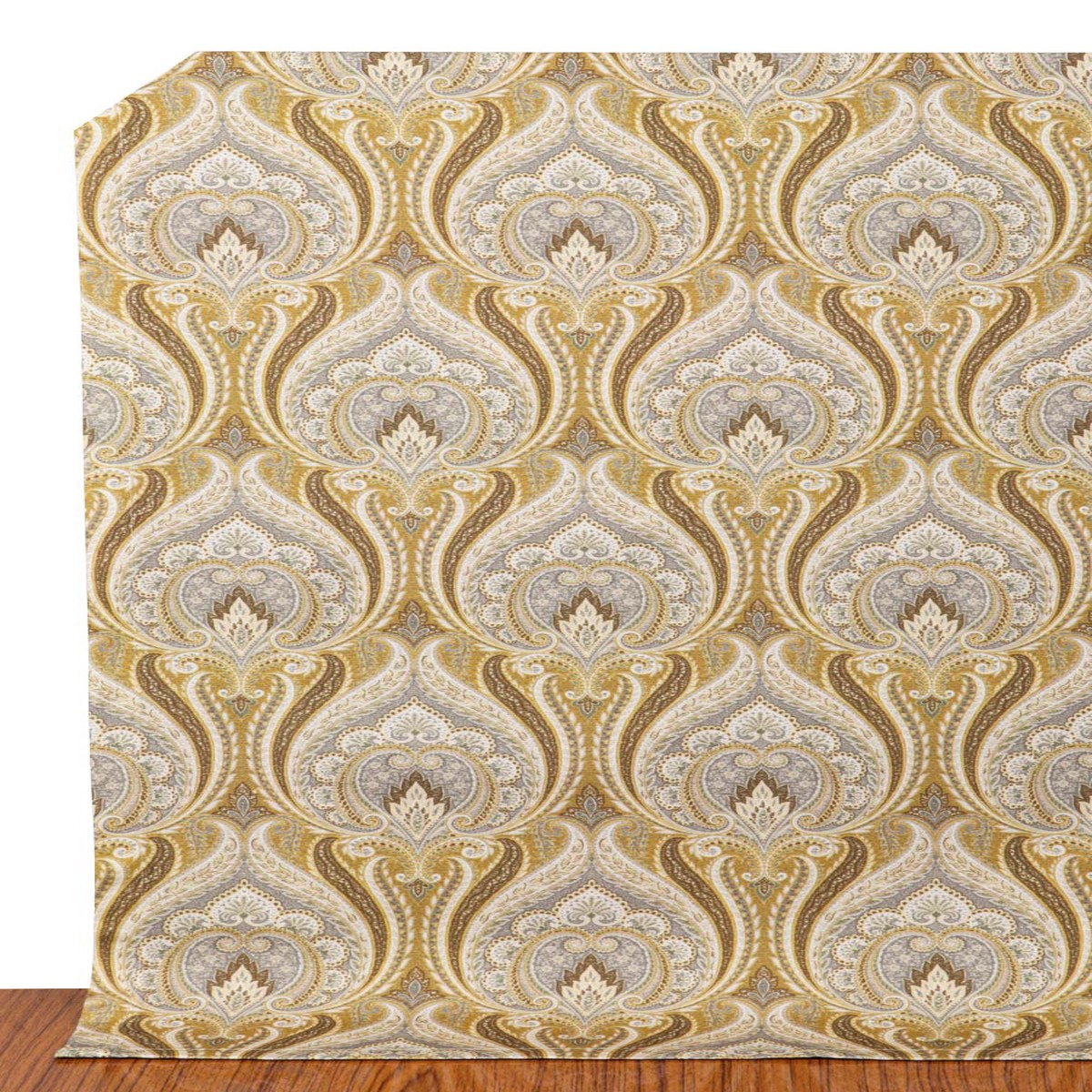 'Radiant Wing' Fabric by the Metre (Grey/ Yellow)