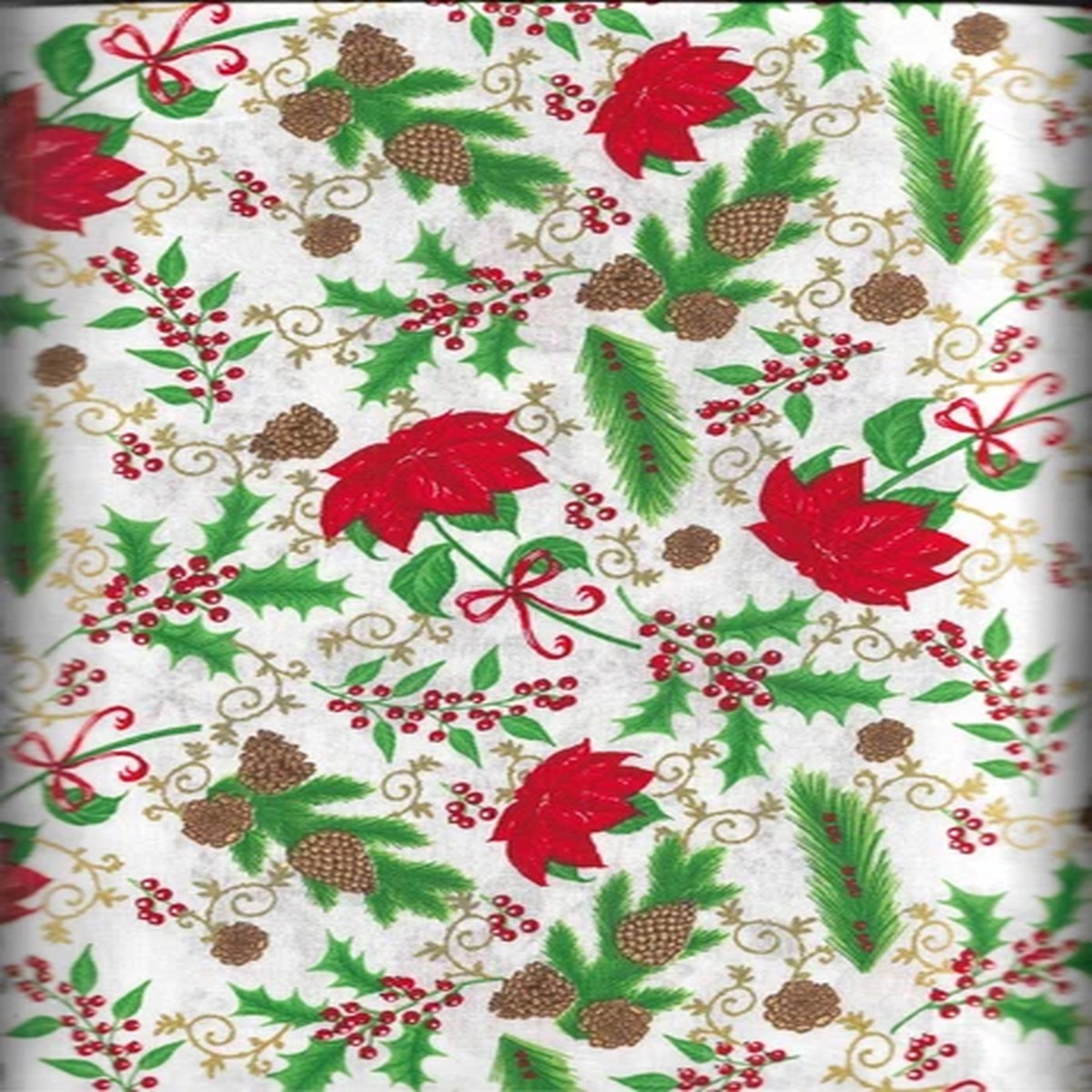 100% cotton Christmas fabric "Tis the Season" by Foust Textiles