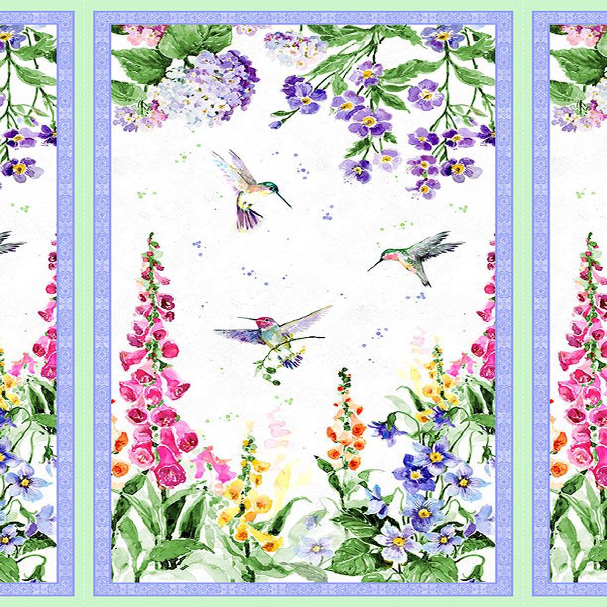 Floral Flutter - Large Panel Multi 25" x 43" - Panel