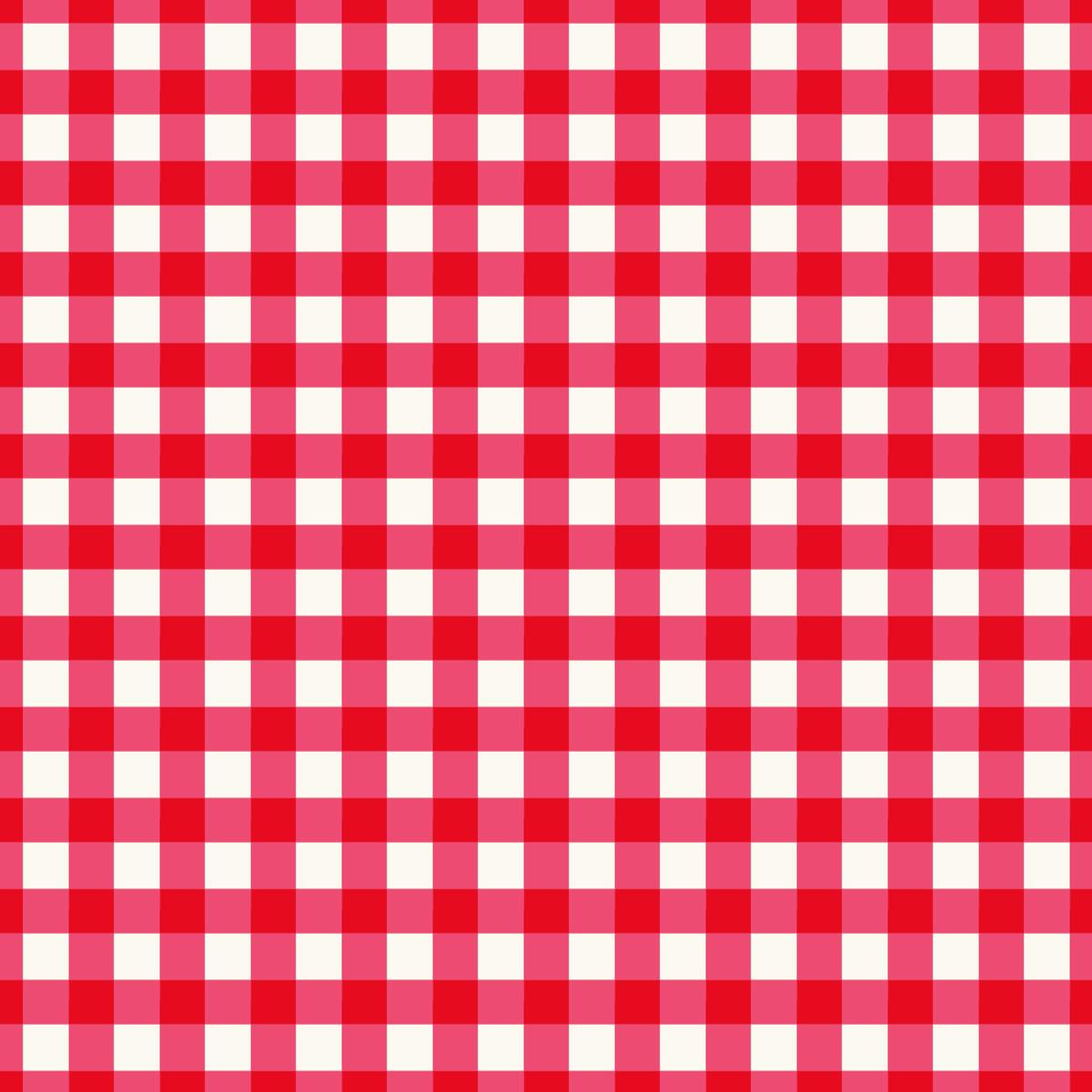Picnic Florals | Gingham Red 108" Wide Backing by My Mind's Eye for Riley Blake | WB14618-RED