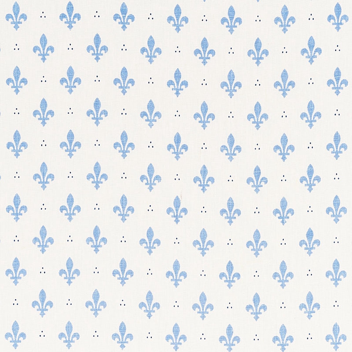 Fleur De Lis Blue Fabric