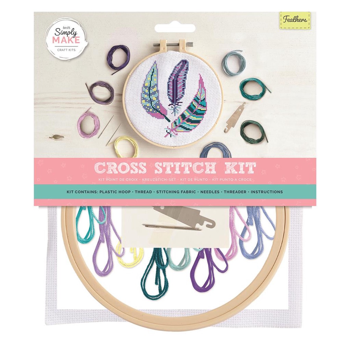 Cross Stitch Kit - Feathers