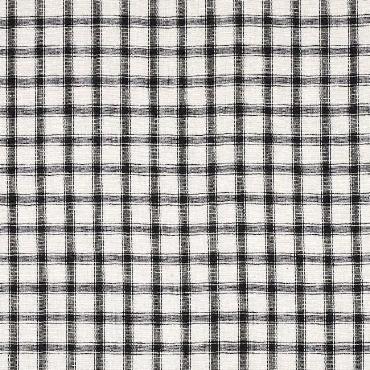 SCHUMACHER WILLIAMSBURG CRAWFORD LINEN CHECK PATTERN WOVENS PATTERN WOVENS BASALT - 81452