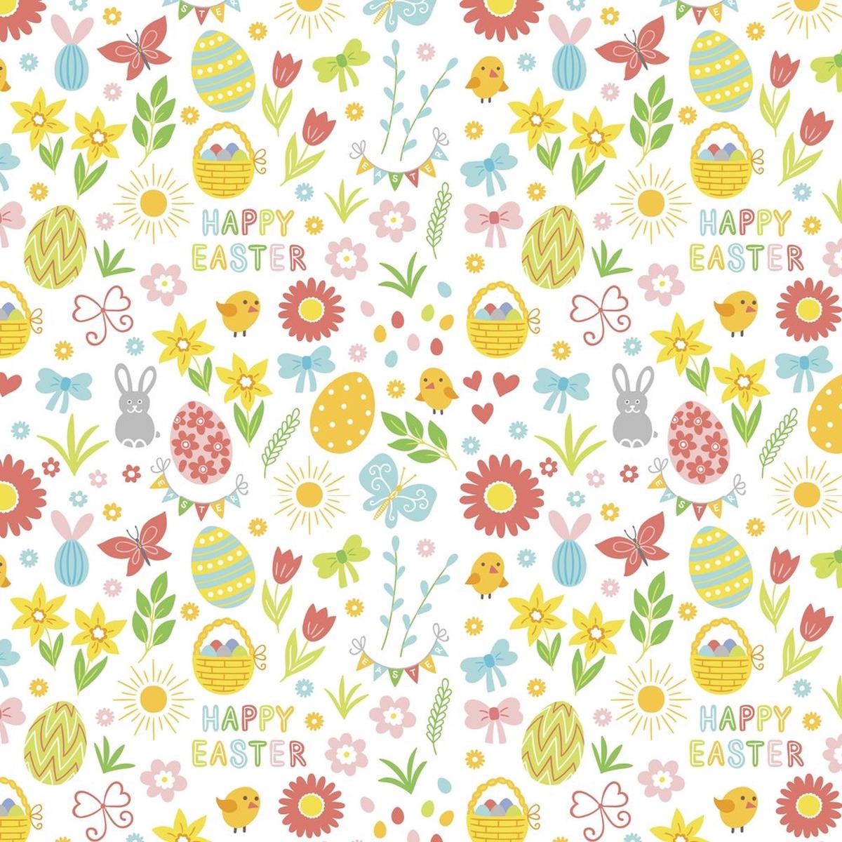 Spring Time Easter Fabric