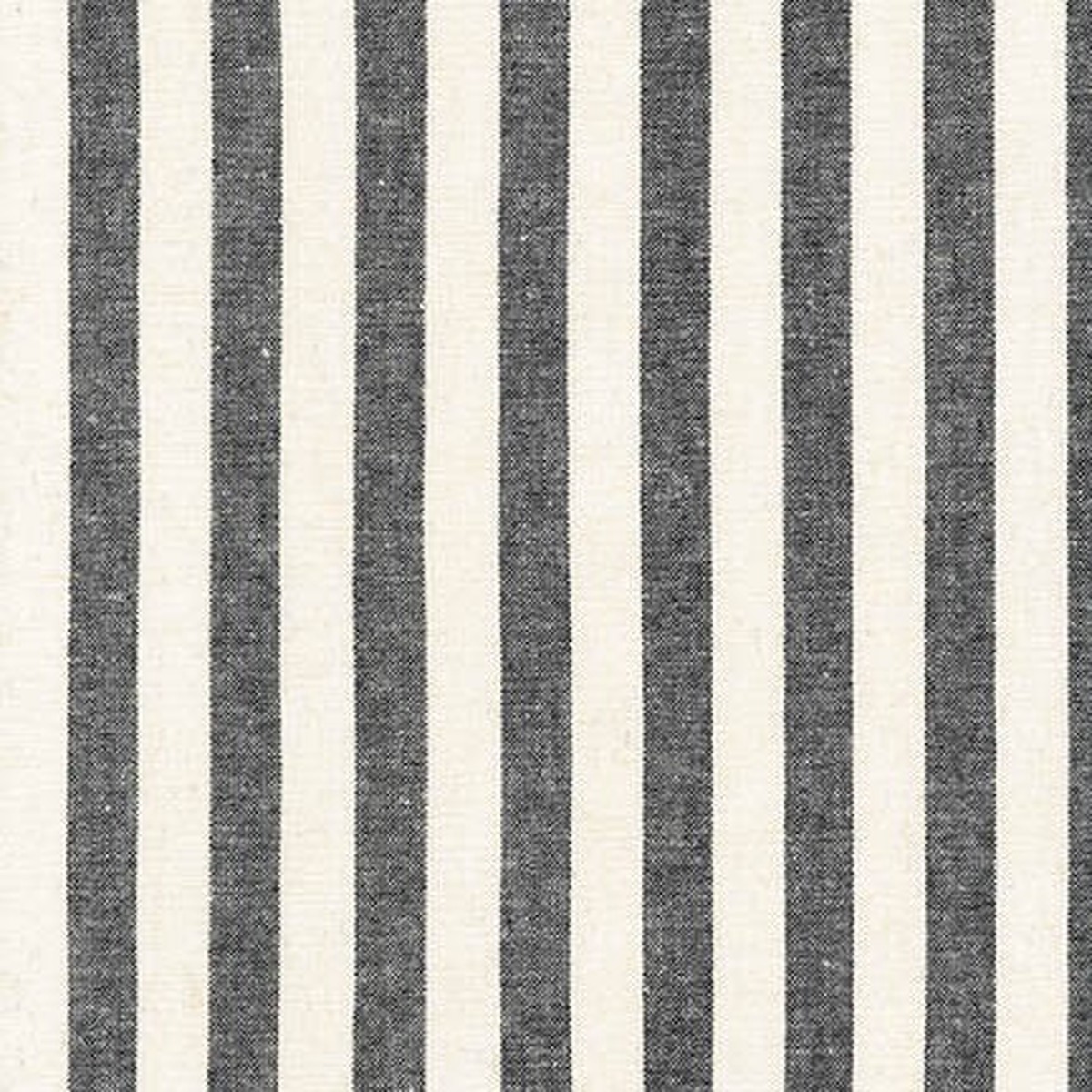 Essex Yarn Dyed Classics linencotton - 12 stripe in Black
