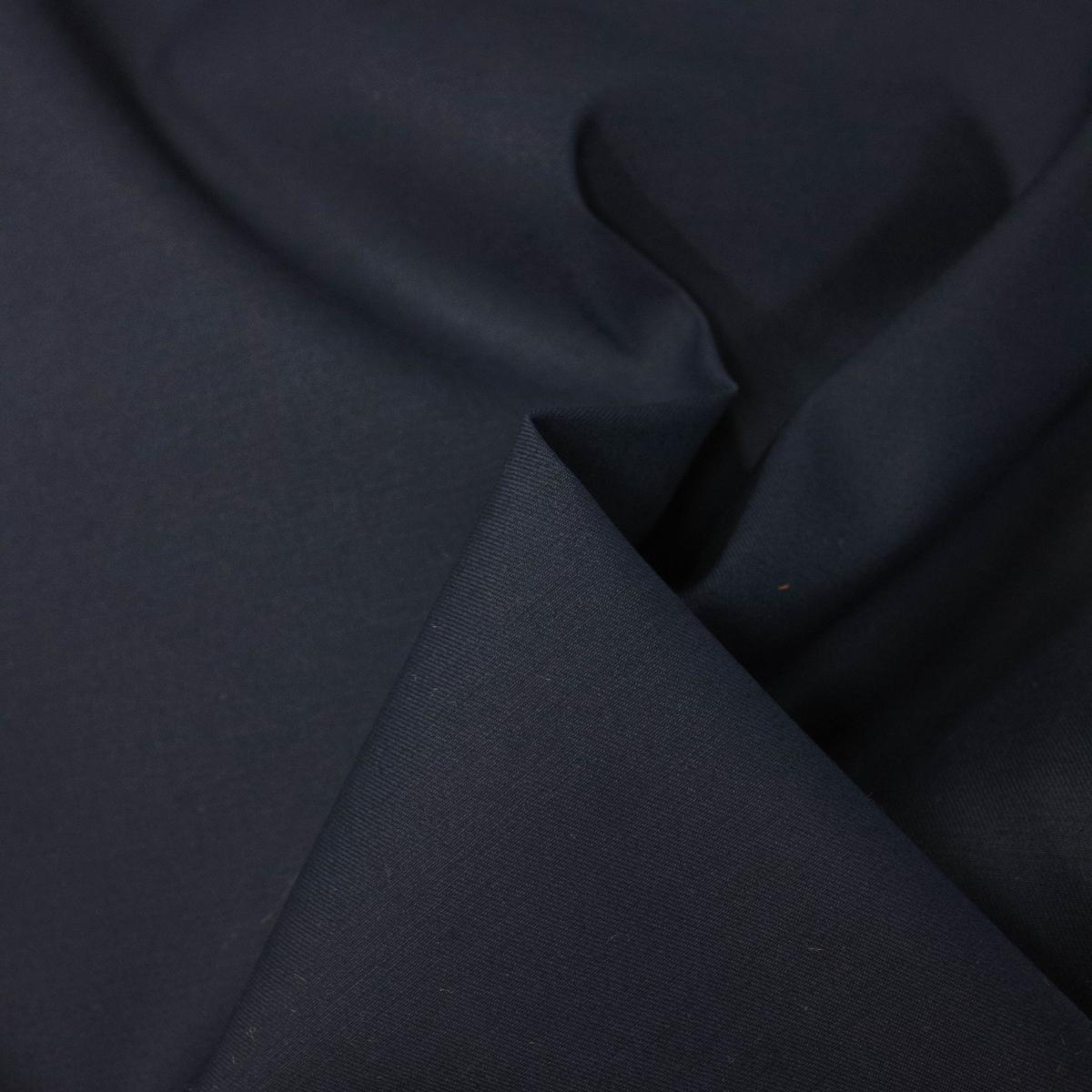 Olyn Navy Blue Cotton Blend Gabardine Fabric