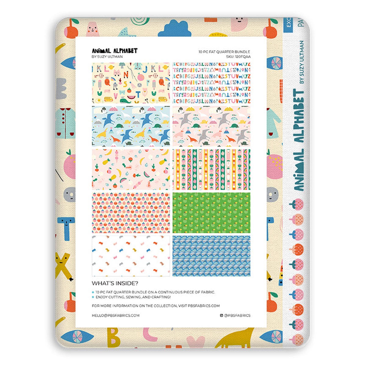 Animal Alphabet - Flat Fat Stack 10 pc