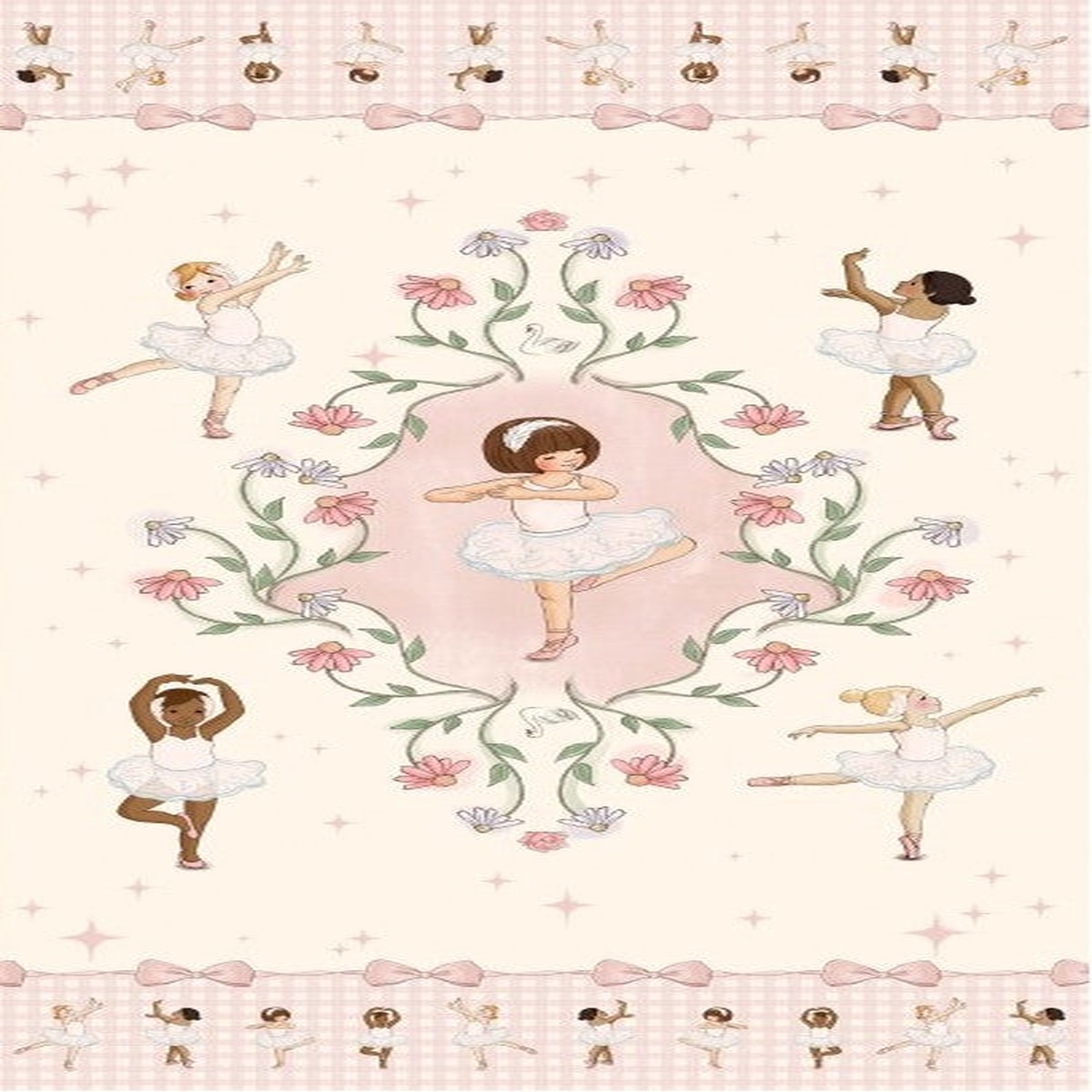 Michael Miller - SWAN LAKE PANEL -24" REPEAT - DDC12597-BLUS-D