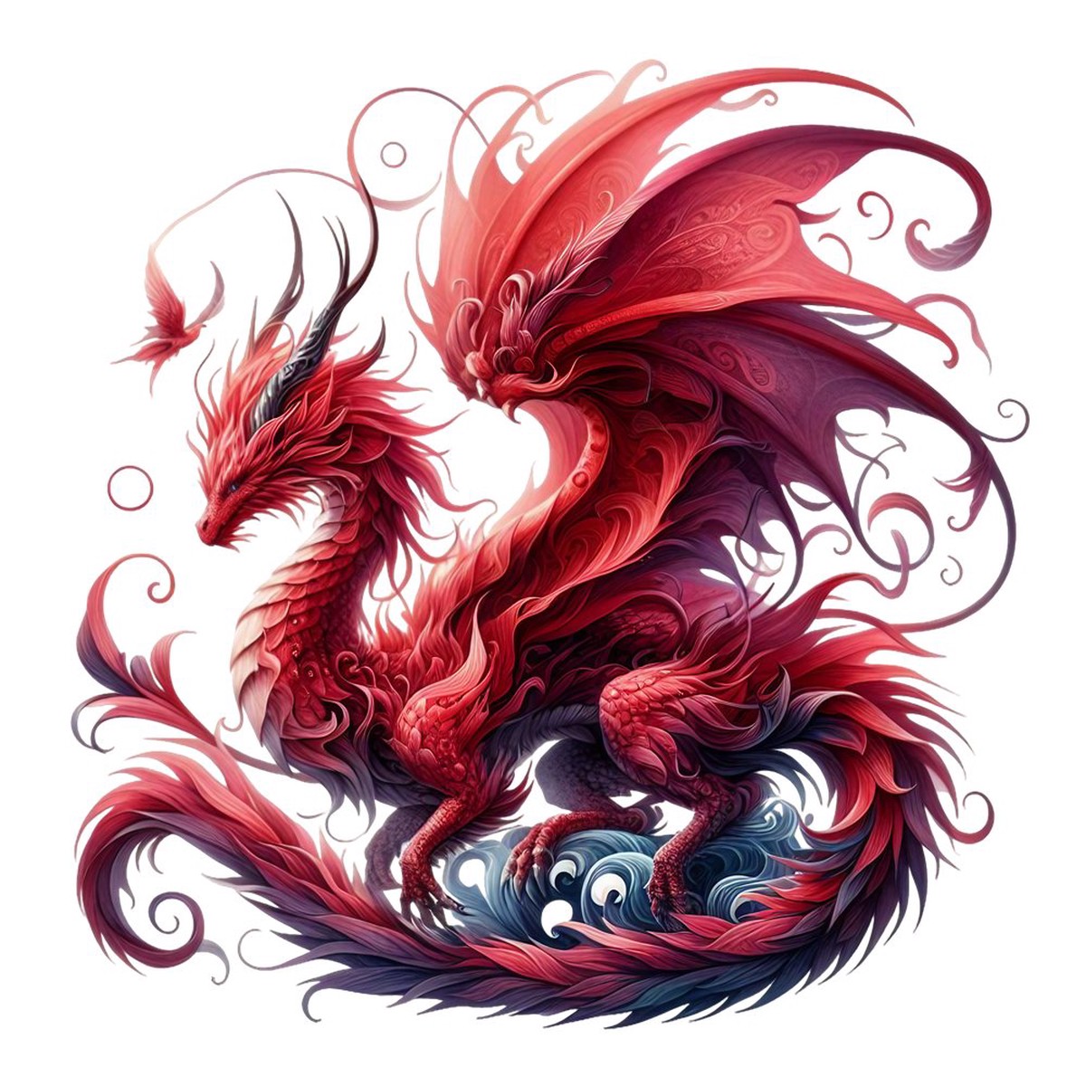 The Dragon Lair Dragon 48 Fabric Panel