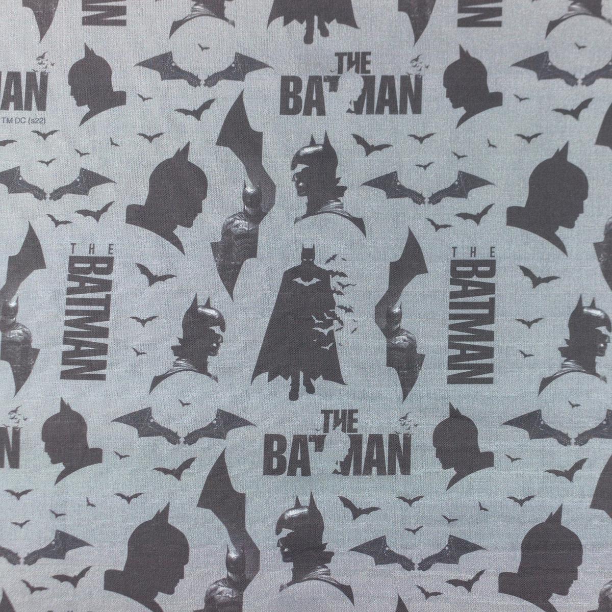 100% cotton fabric-Batman on a gray background The Batman 135 g/m