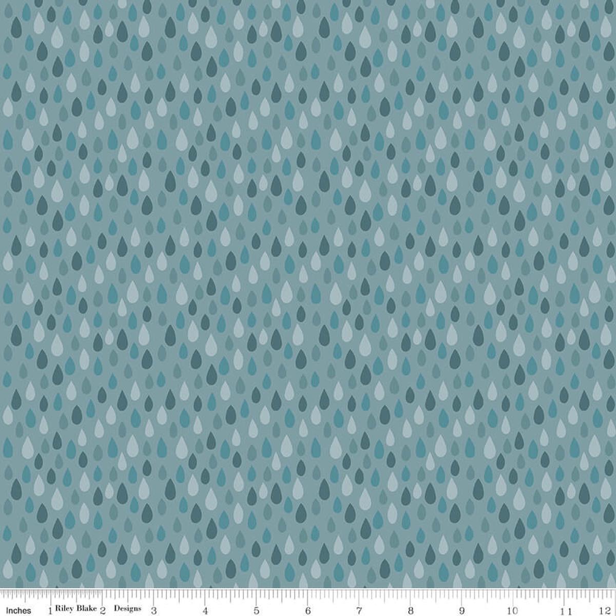 Created with Love - Showered with Love - Sky 44" / 45" Fabric Per Yard