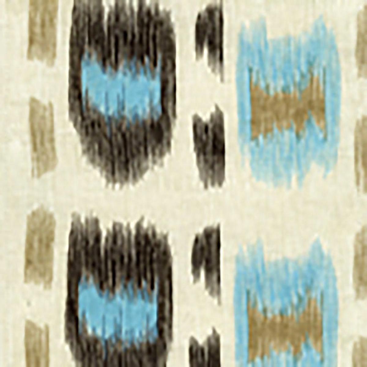 Alan Campbell Cintra Multi Browns Turquoise Fabric AC704-05CU